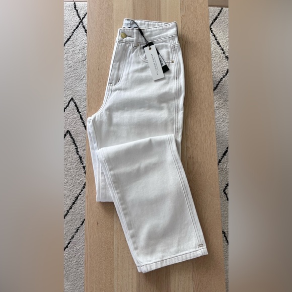 All Things Golden A.T.G. THE HIGH RISE STRAIGHT LEG - CRISP WHITE - Picture 1 of 11